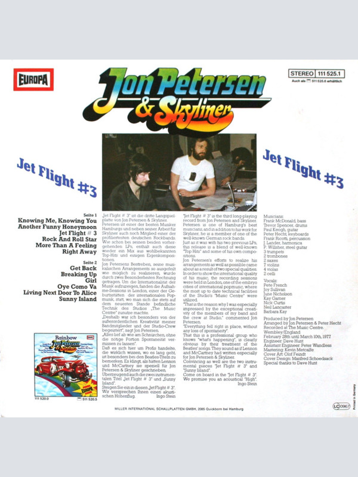 Vinyl / Jon Petersen & Skyliner - Jet Flight #3