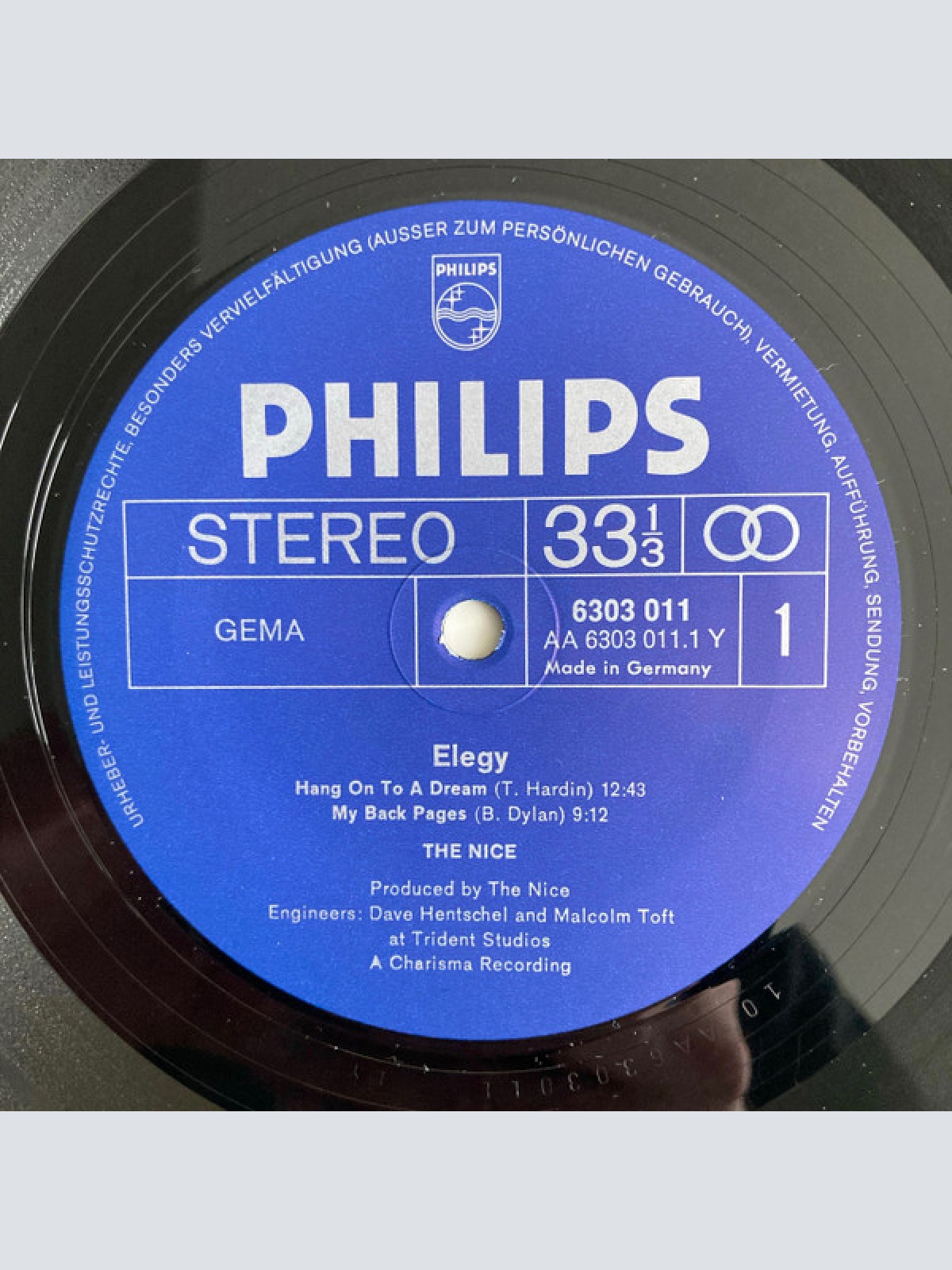 Vinyl / The Nice - Elegy