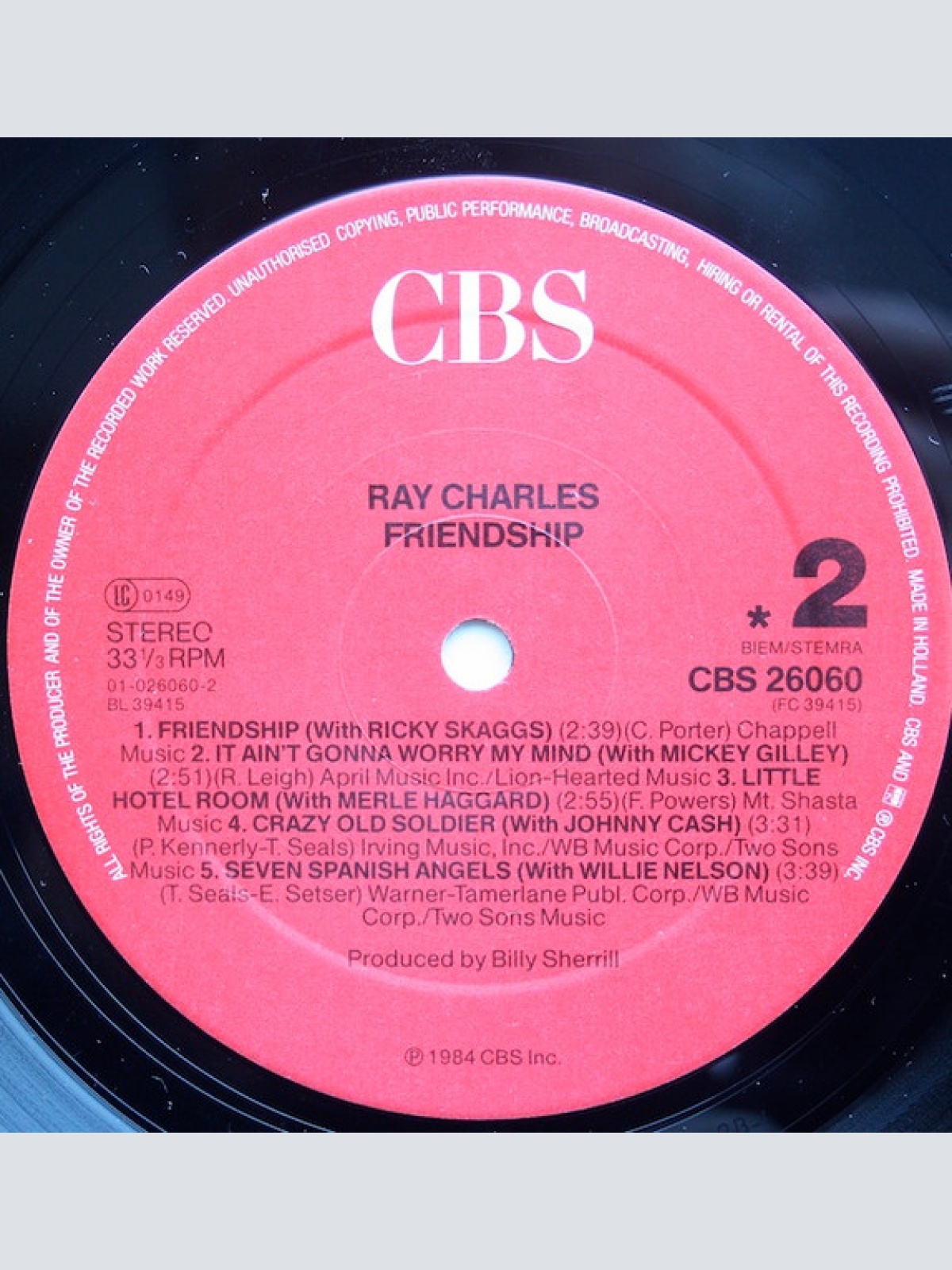 Vinyl / Ray Charles - Friendship