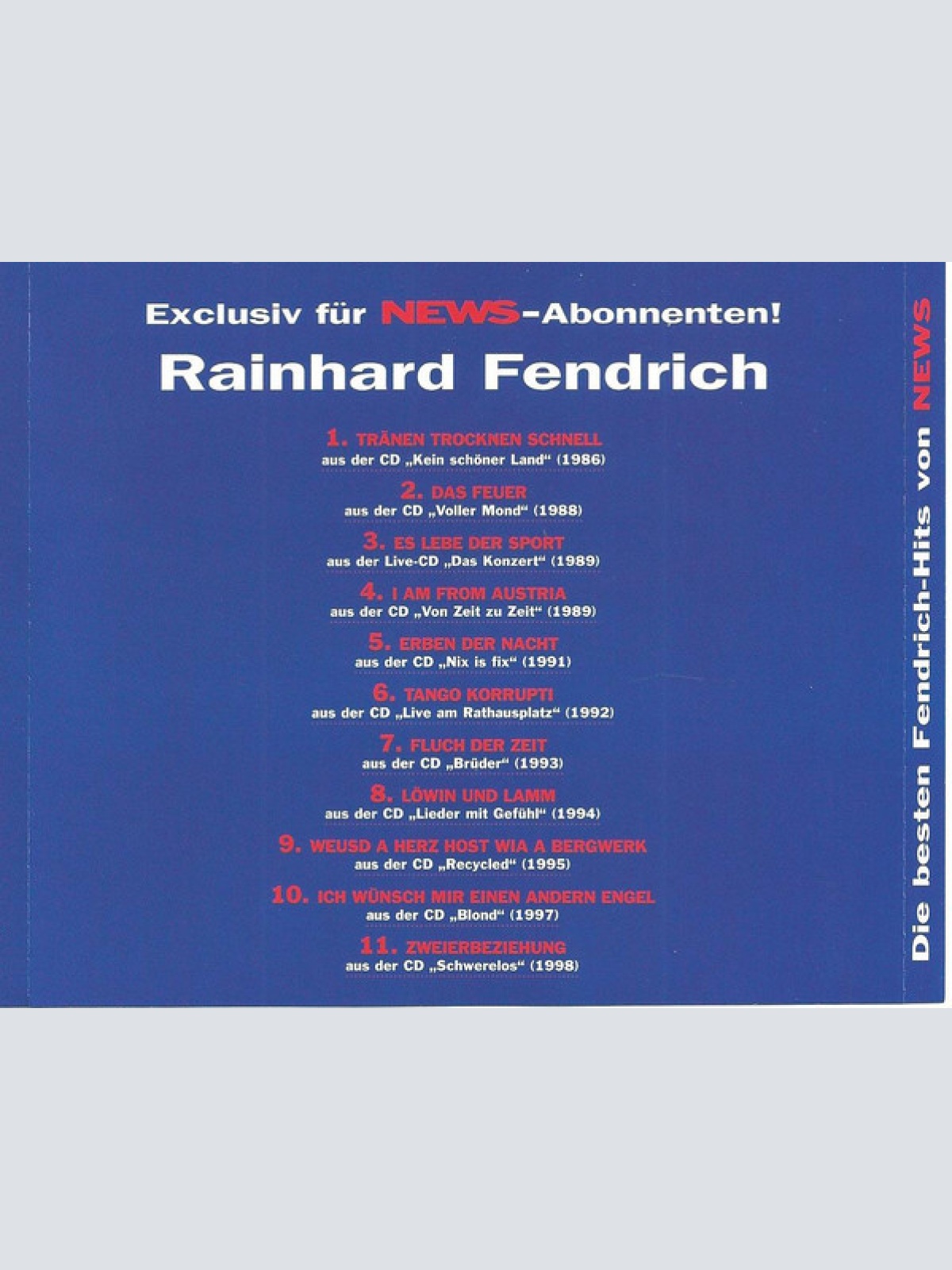 CD / Rainhard Fendrich - News Special Edition
