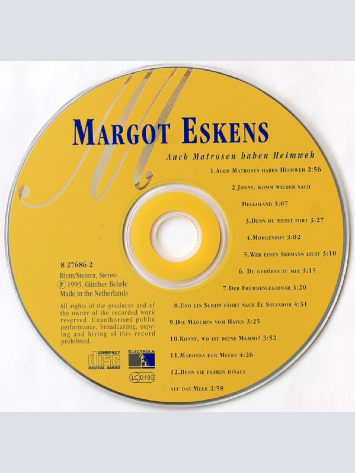 CD / Margot Eskens - Auch Matrosen Haben Heimweh