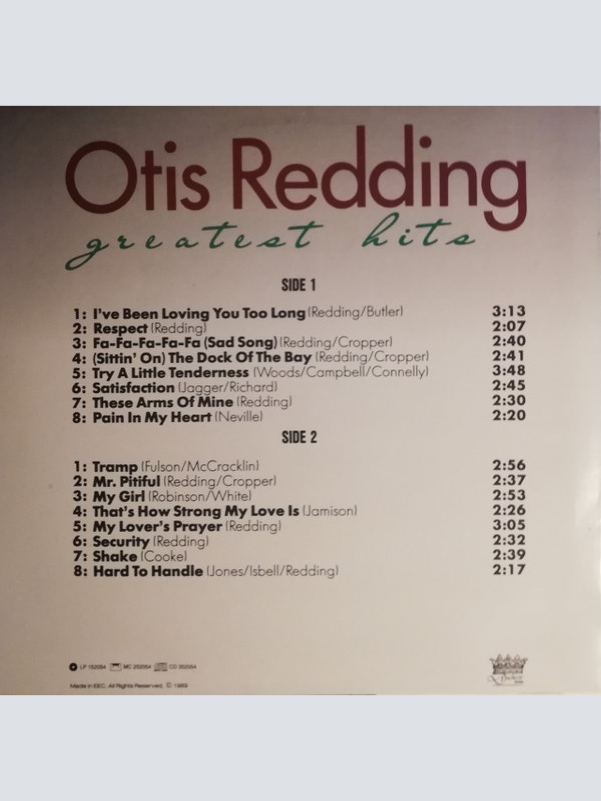 Vinyl / Otis Redding - Greatest Hits