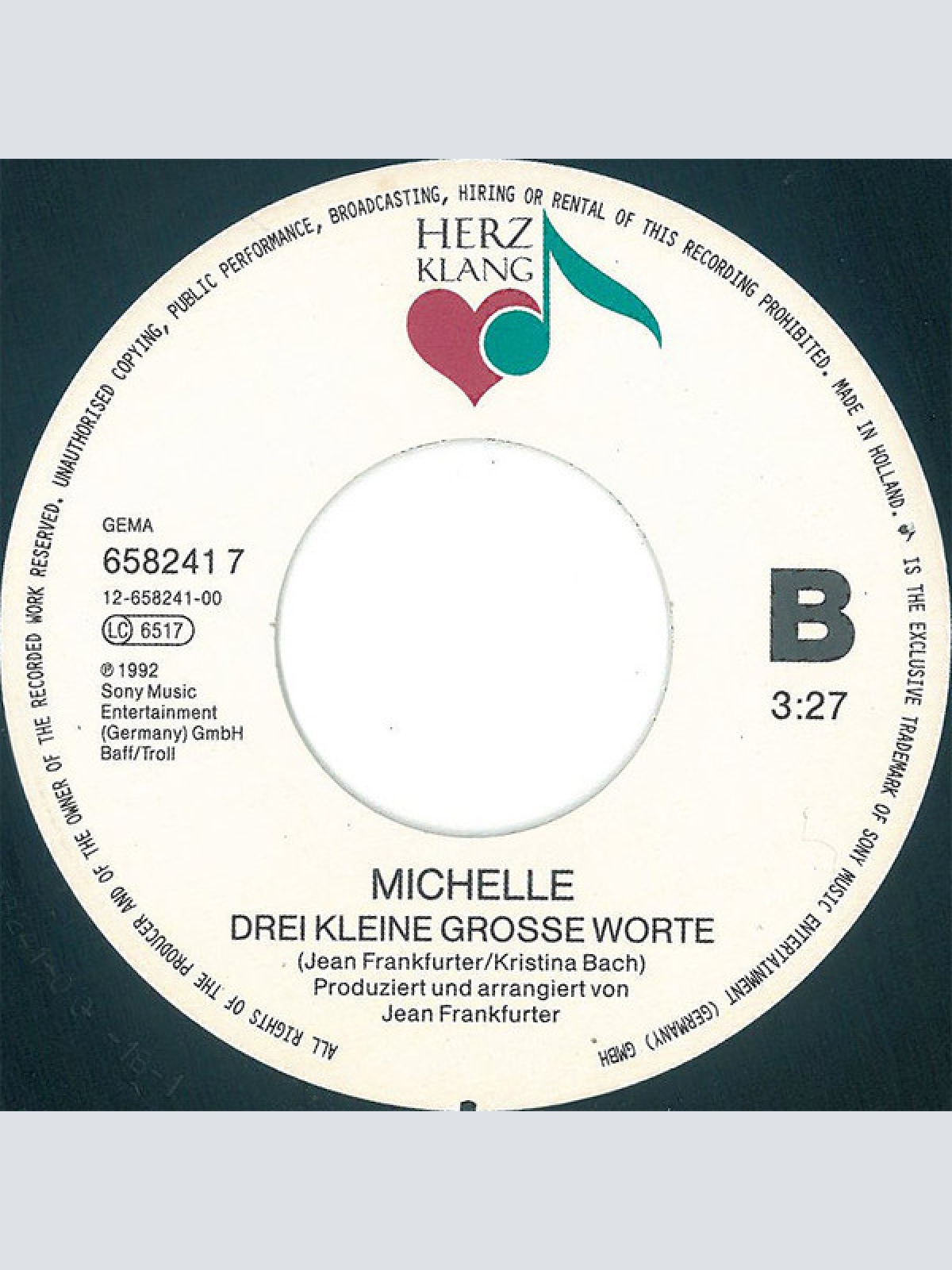 Vinyl / Michelle - Und Heut' Nacht Will Ich Tanzen