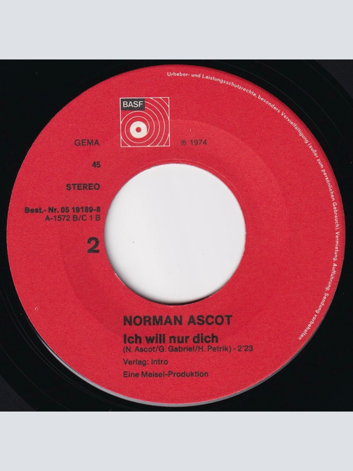 Vinyl / Norman Ascot - Jeder Tag Mit Dir Ist Schön