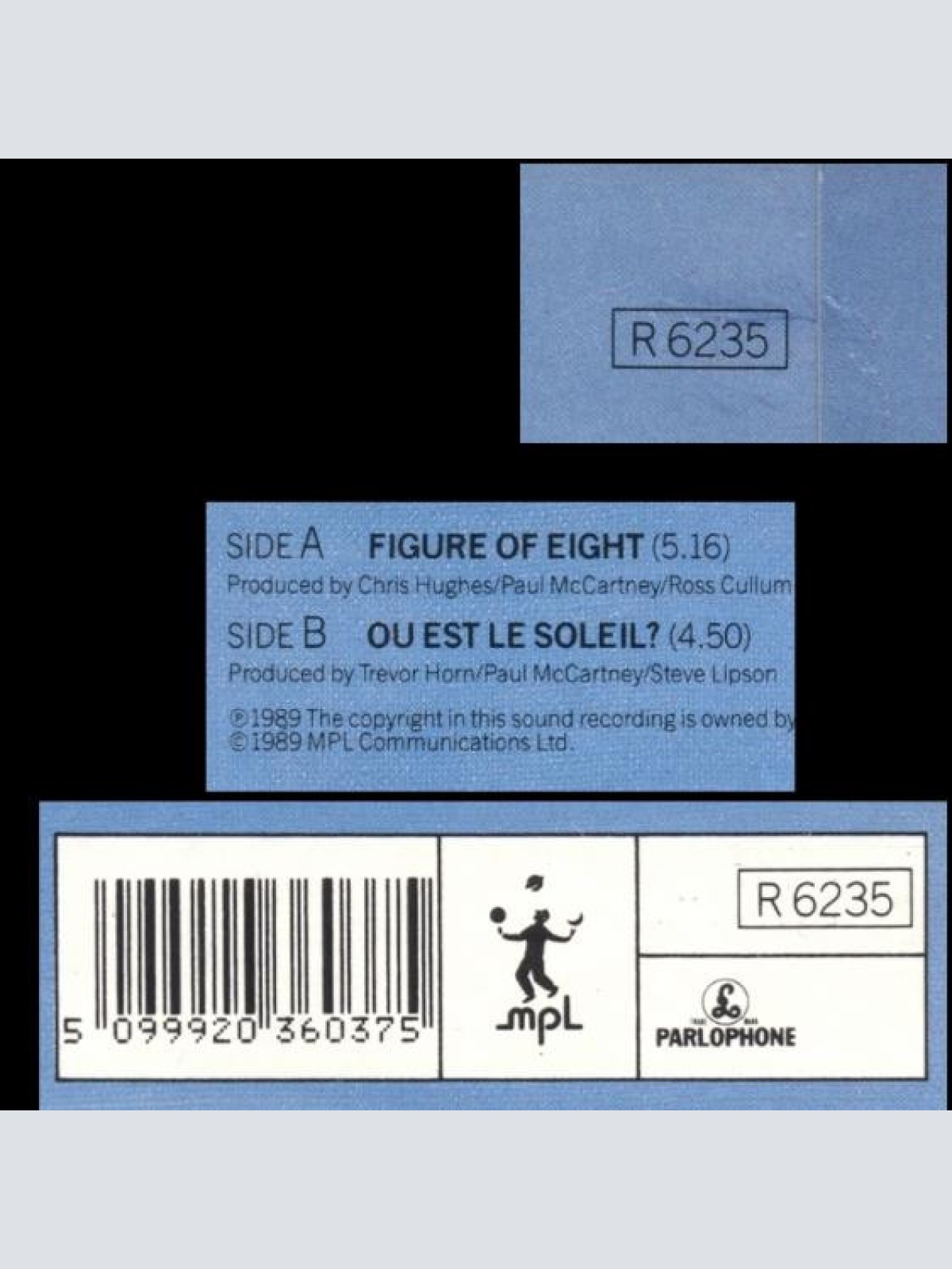 Vinyl / Paul McCartney - Figure Of Eight / Ou Est Le Soleil?