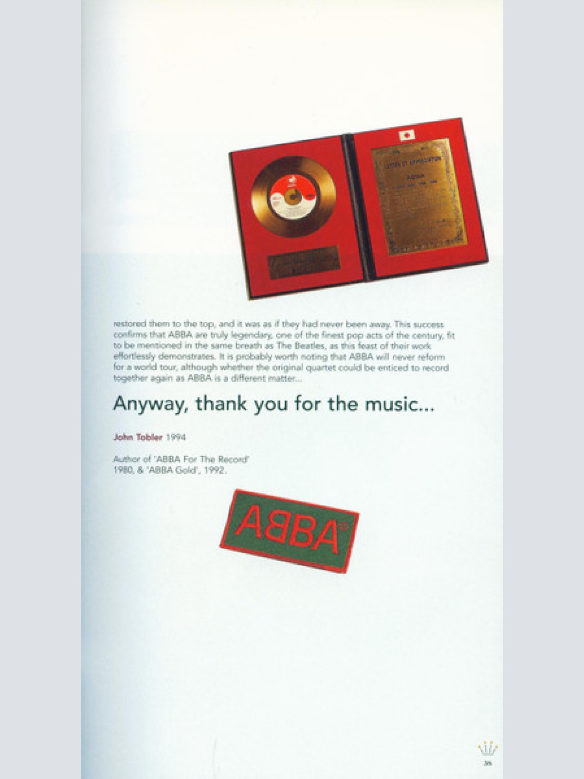 CD / ABBA - Thank You For The Music