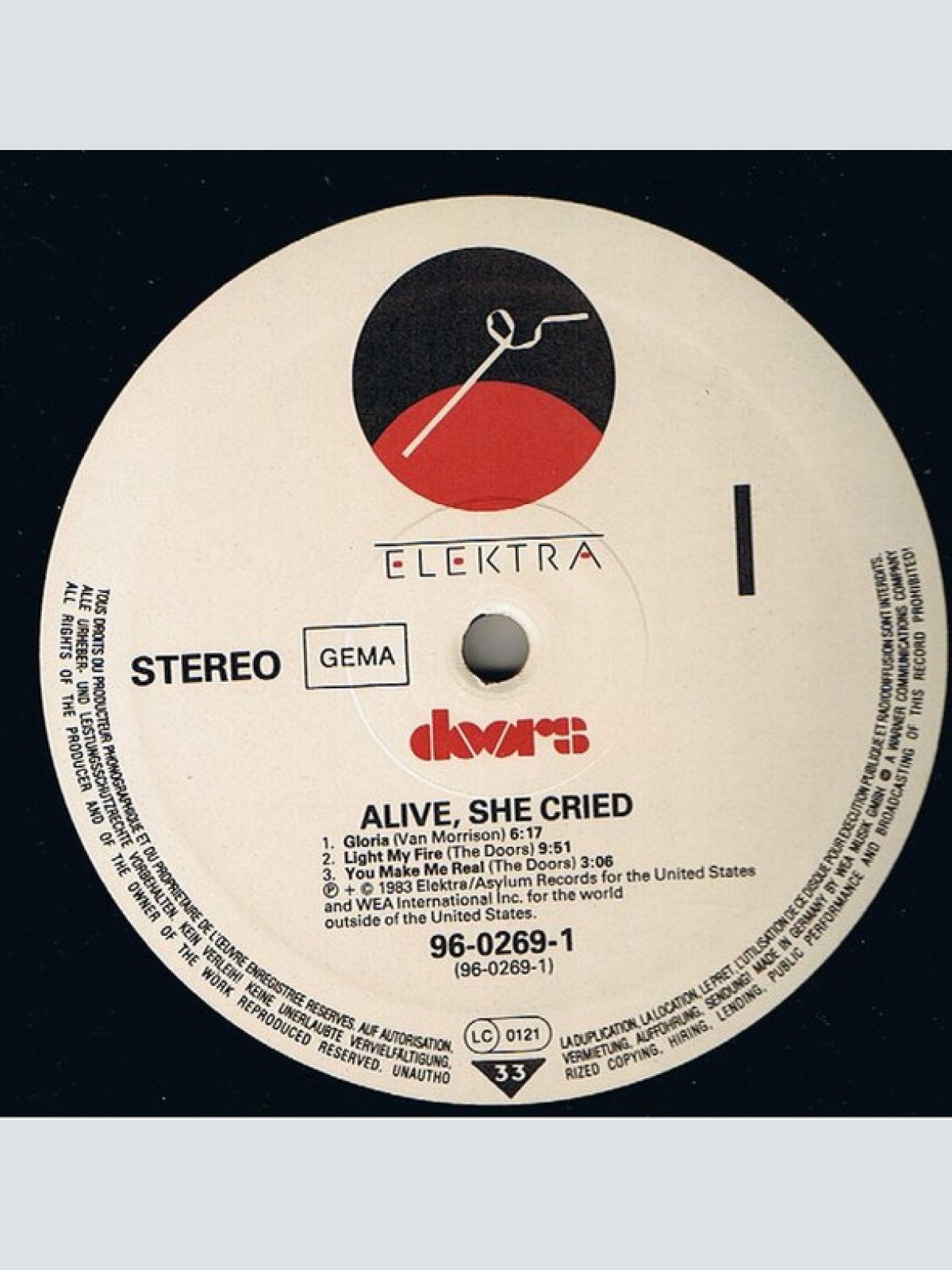 Vinyl / Doors* - Alive, She Cried