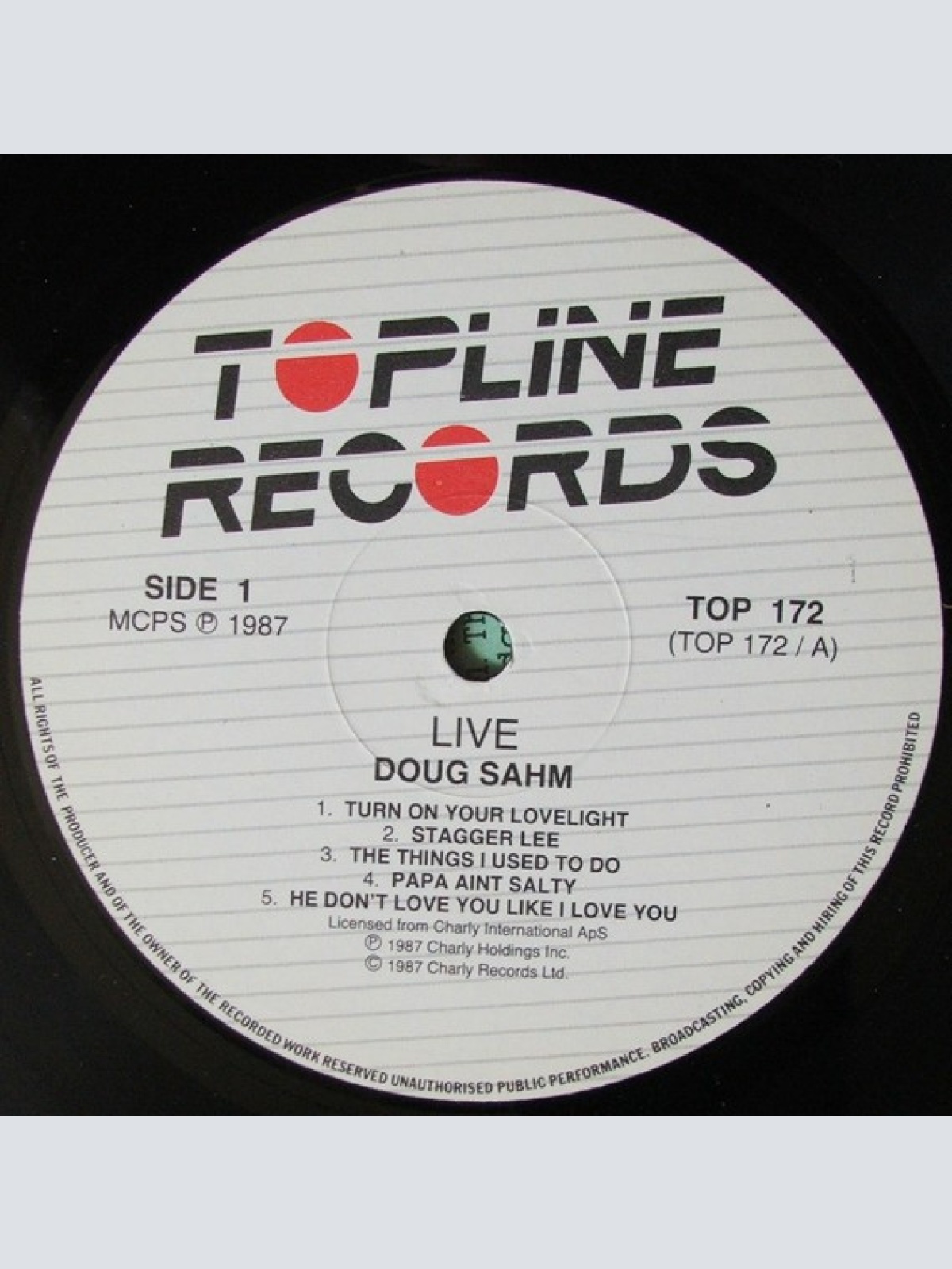 Vinyl / Doug Sahm - Live