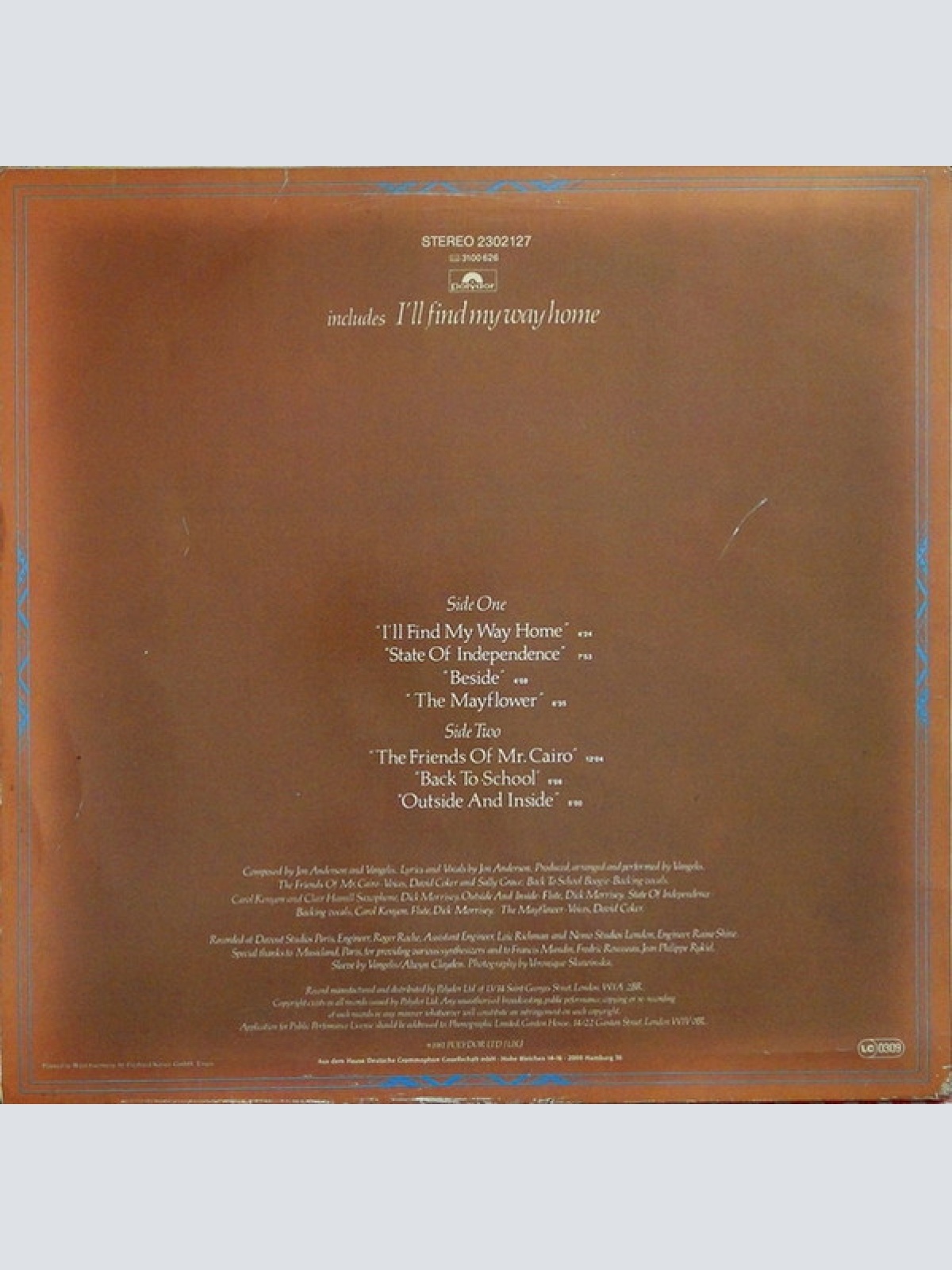 Vinyl / Jon And Vangelis* - The Friends Of Mr. Cairo