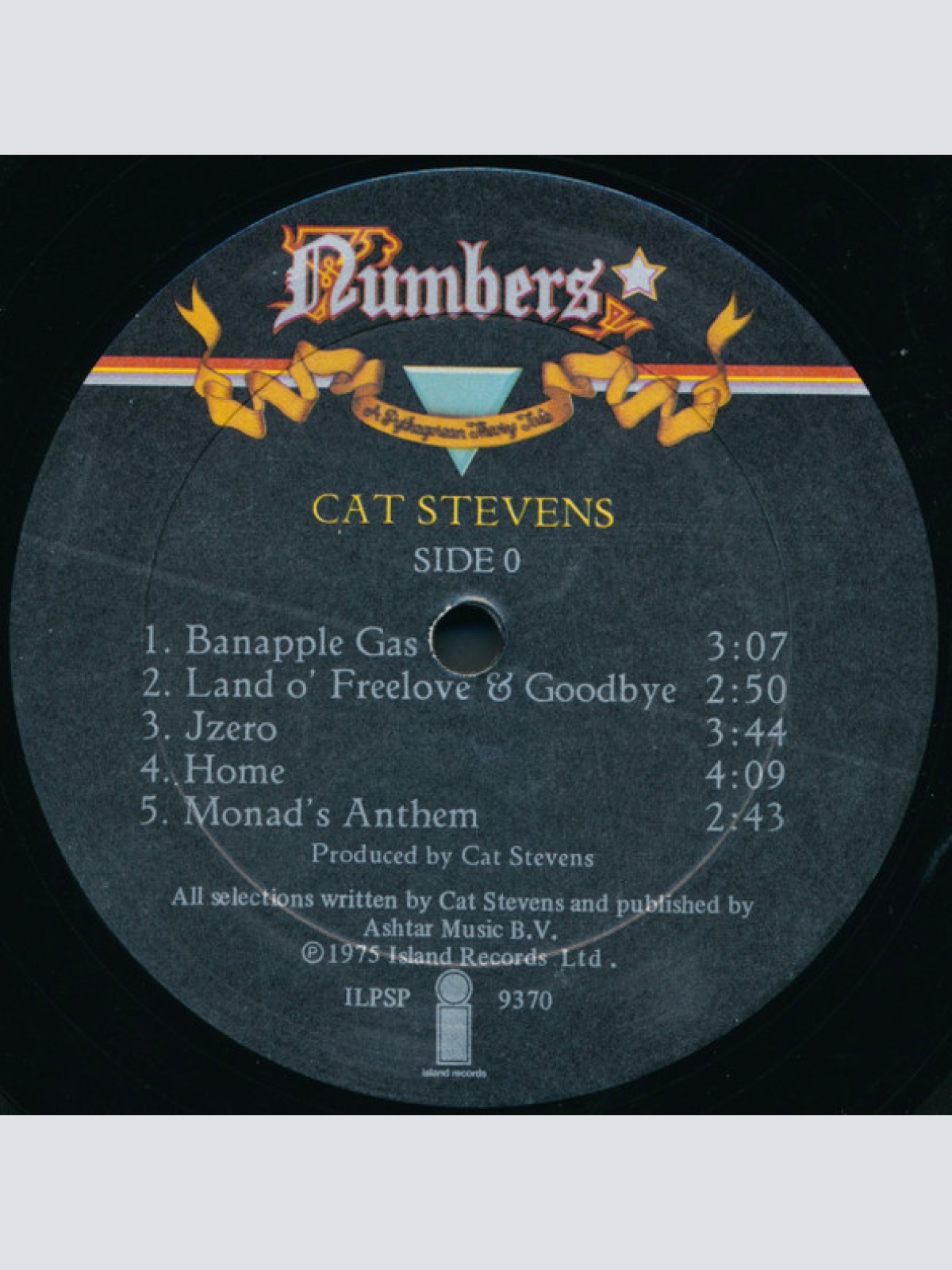 Vinyl / Cat Stevens - Numbers (A Pythagorean Theory Tale)