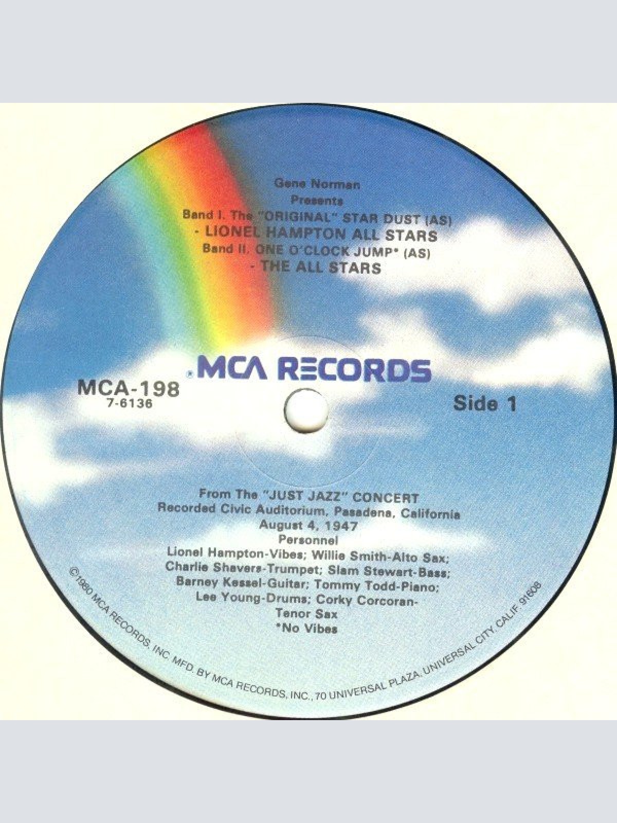 Vinyl / Lionel Hampton All Stars / The All Stars (7) - The "Original" Star Dust