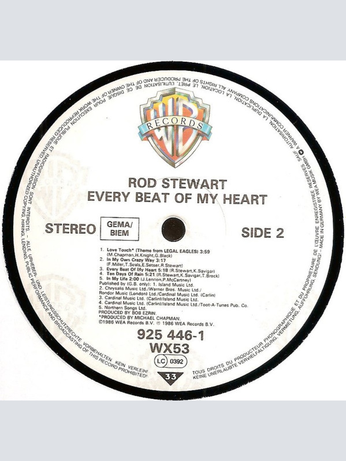 Vinyl / Rod Stewart - Every Beat Of My Heart