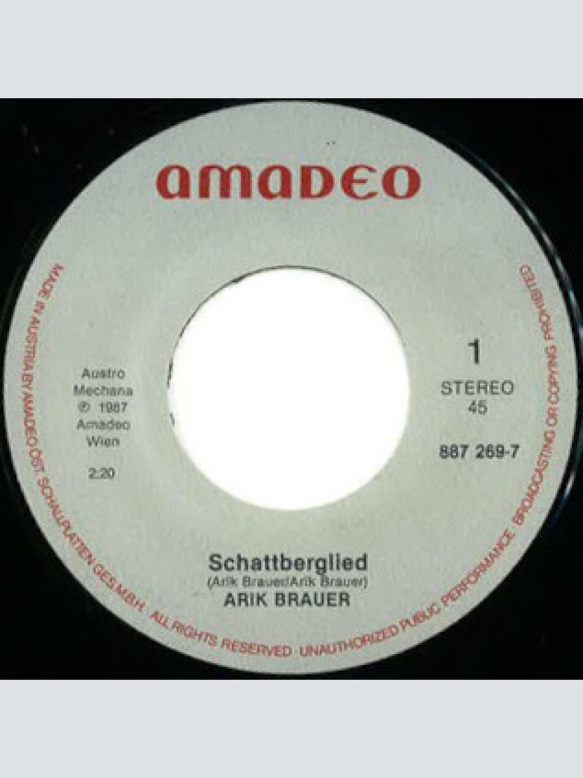 Vinyl / Arik Brauer - Schattberglied