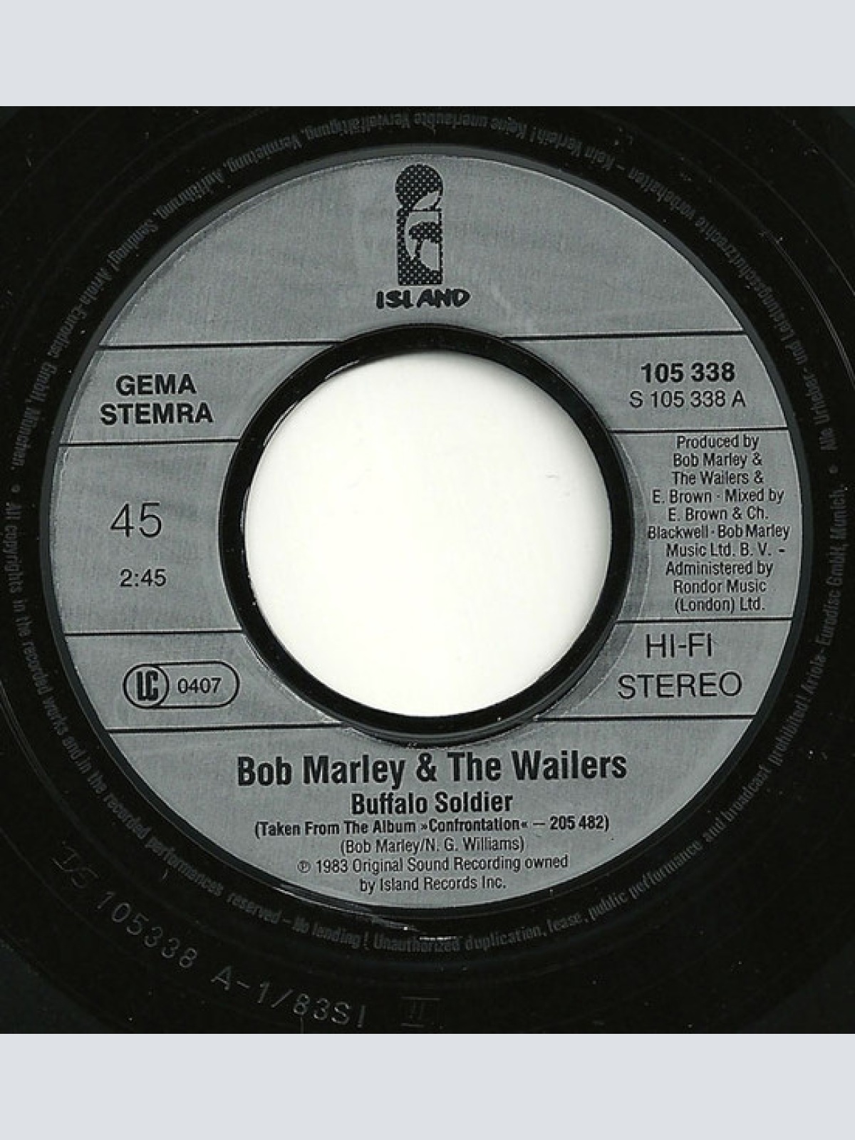 Vinyl / Bob Marley & The Wailers - Buffalo Soldier
