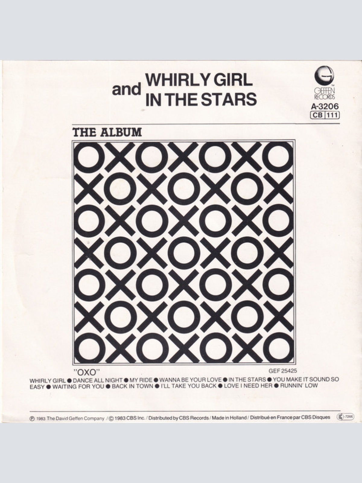 Vinyl / OXO (2) - Whirly Girl