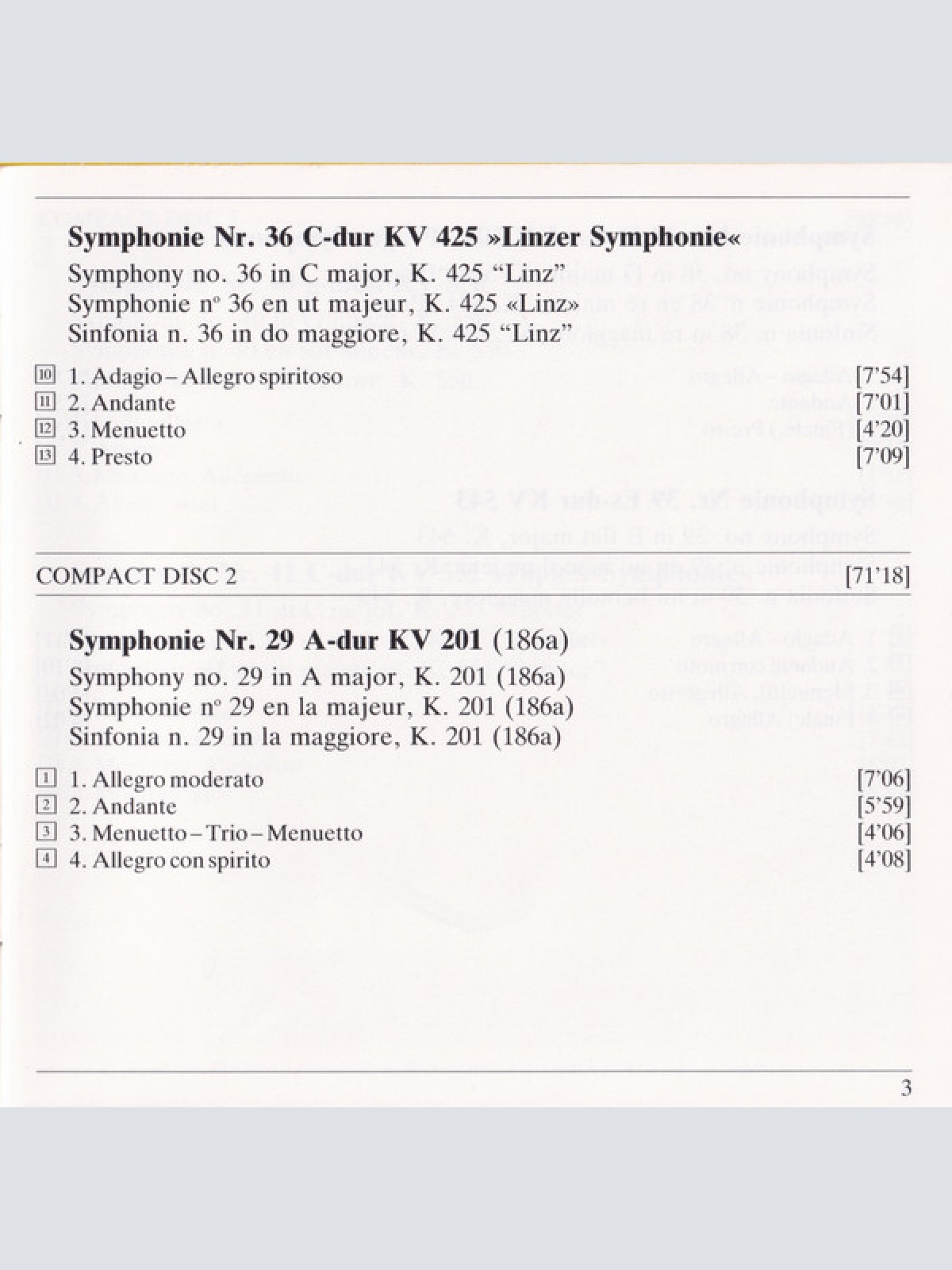 CD / Mozart* - Berliner Philharmoniker, Karajan* - Late Symphonies