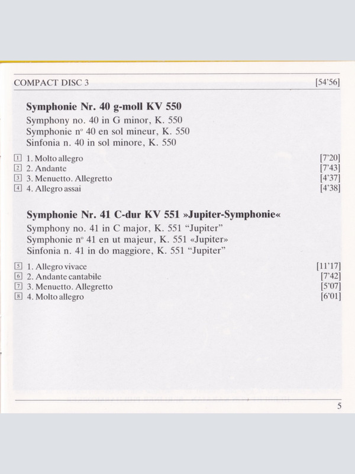 CD / Mozart* - Berliner Philharmoniker, Karajan* - Late Symphonies