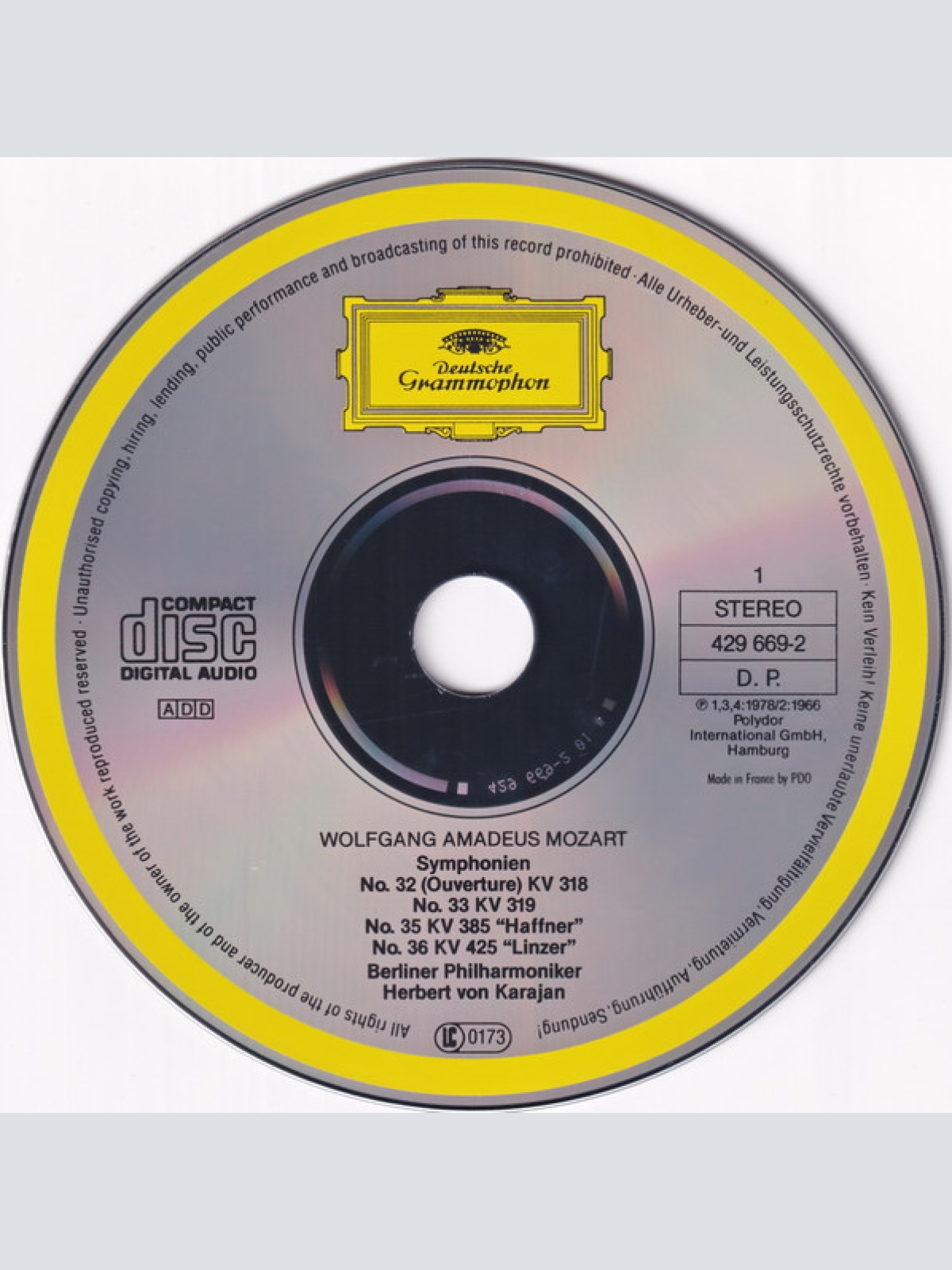 CD / Mozart* - Berliner Philharmoniker, Karajan* - Late Symphonies