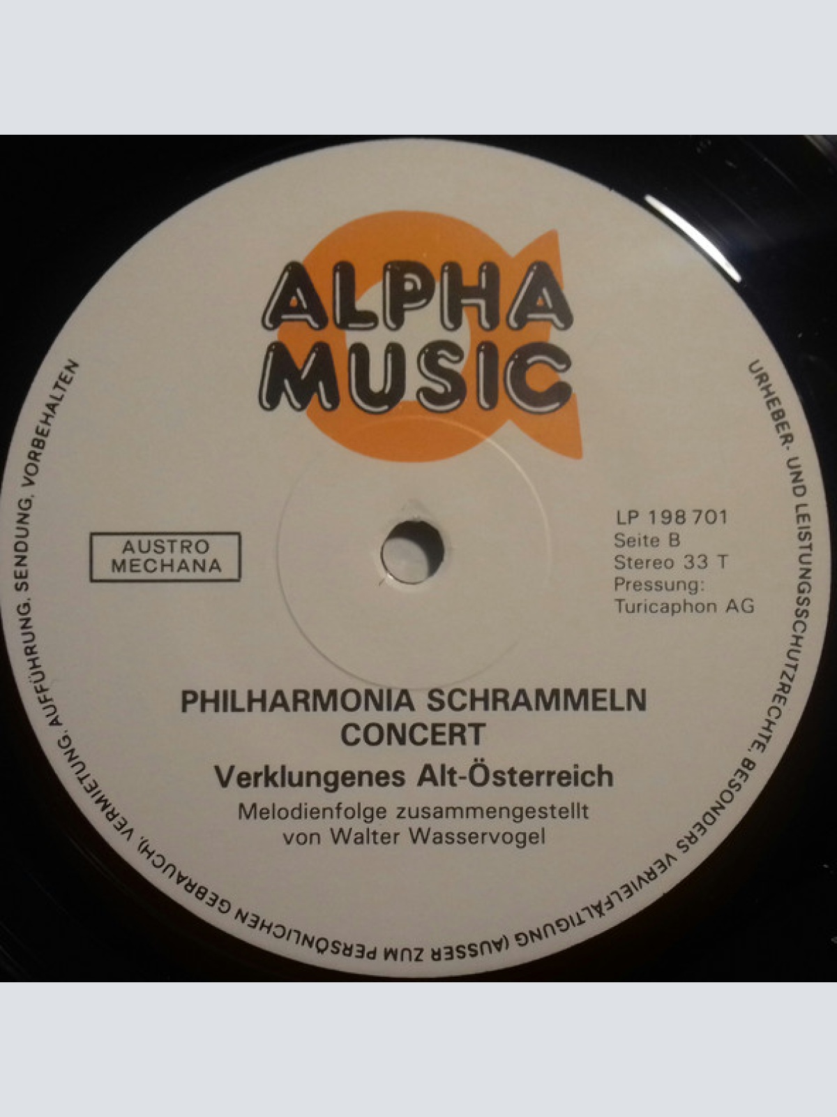 Vinyl / Philharmonia Schrammeln* - Concert