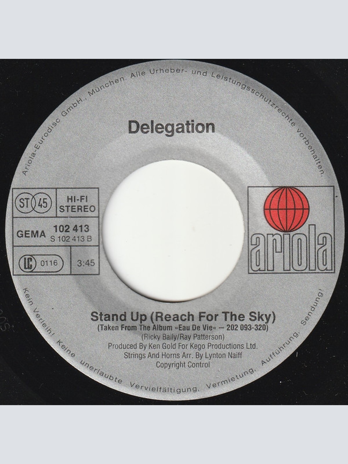 Vinyl / Delegation - Heartache No. 9