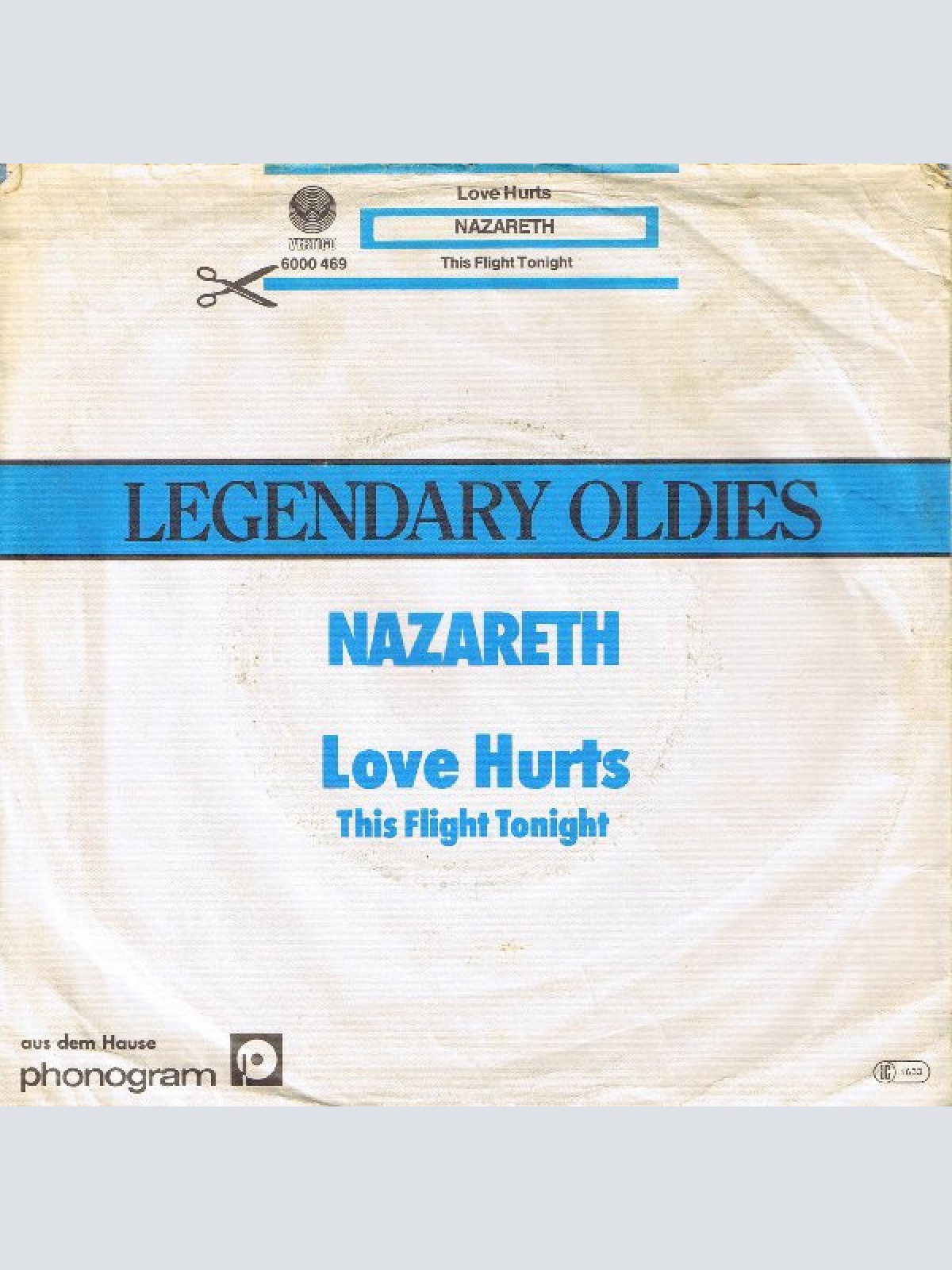 Vinyl / Nazareth (2) - Love Hurts / This Flight Tonight