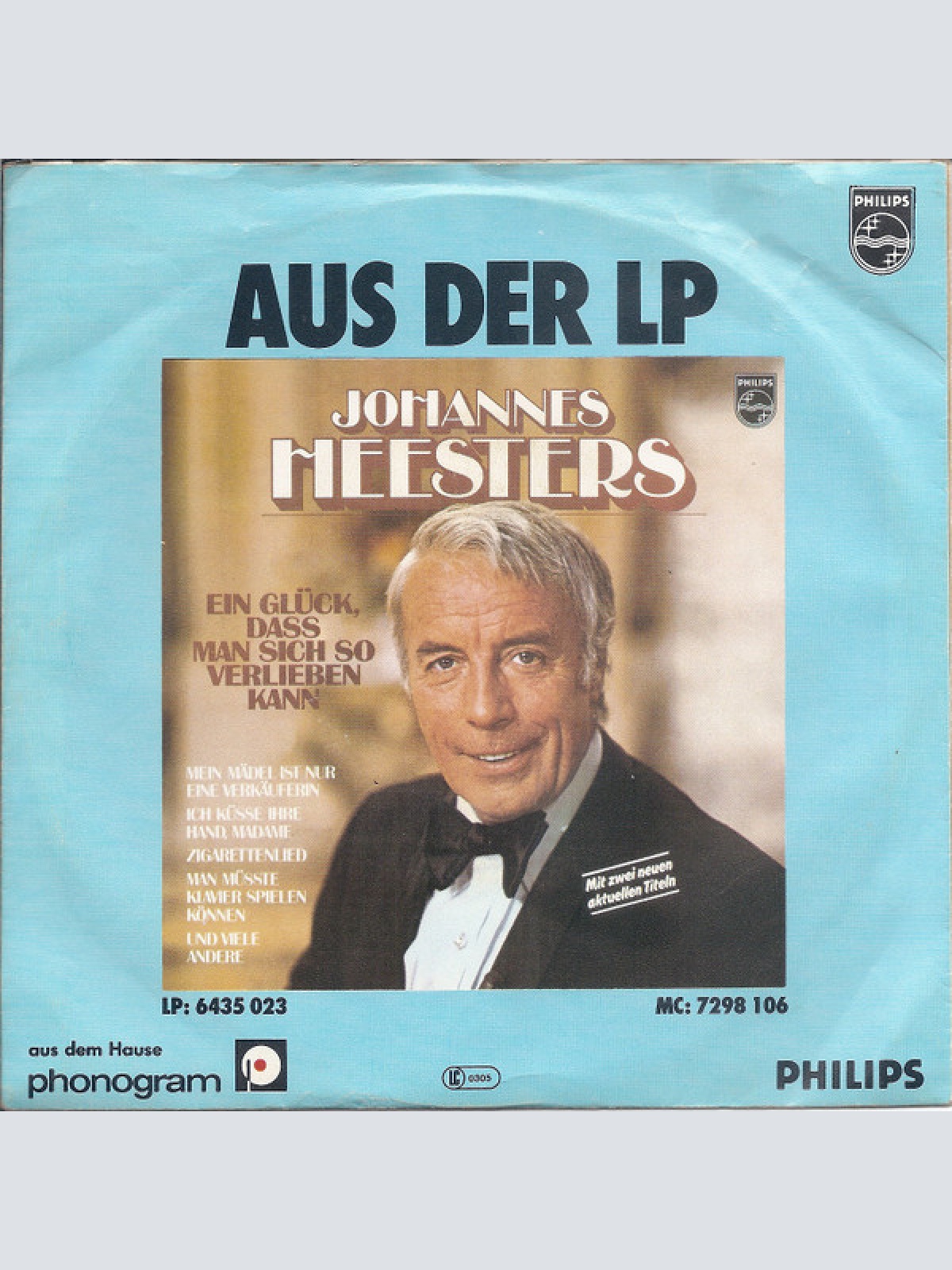 Vinyl / Johannes Heesters - Graue Schläfen / Wenn Ich Nochmal So Alles Überdenke