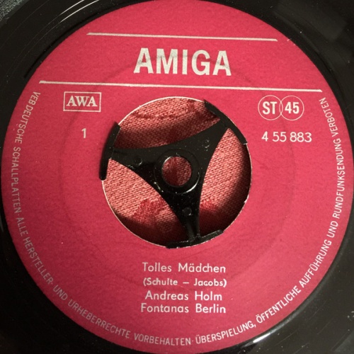 Vinyl / Andreas Holm, Fontanas Berlin - Tolles Mädchen / Heute Will Ich Gewinnen