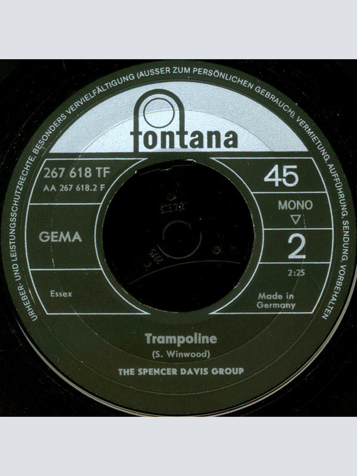 Vinyl / The Spencer Davis Group - When I Come Home / Trampoline