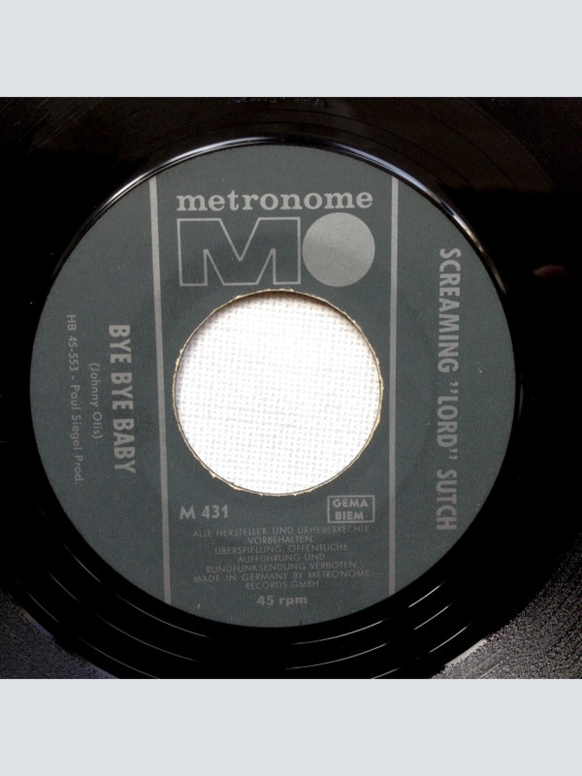 Vinyl / Screaming Lord Sutch - She's Fallen In Love With The Monster Man / Bye, Bye Baby