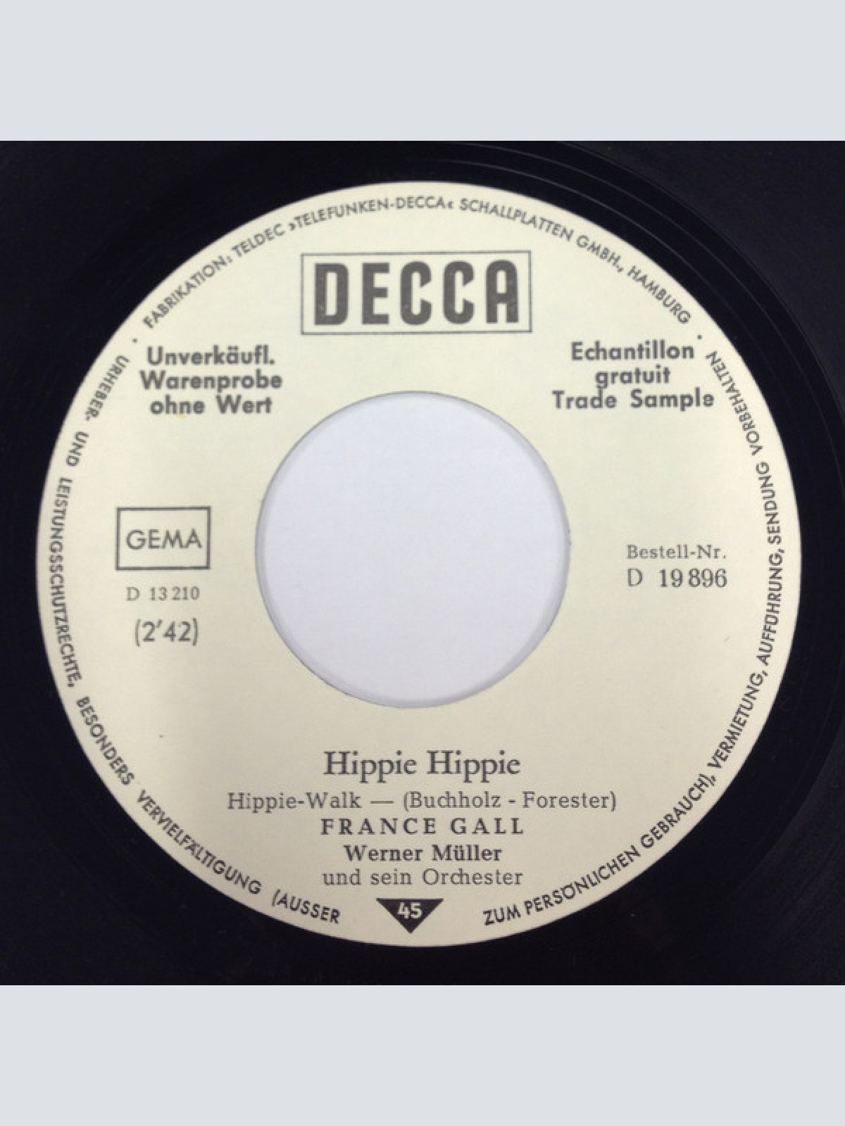 Vinyl / France Gall - Haifischbaby / Hippie Hippie