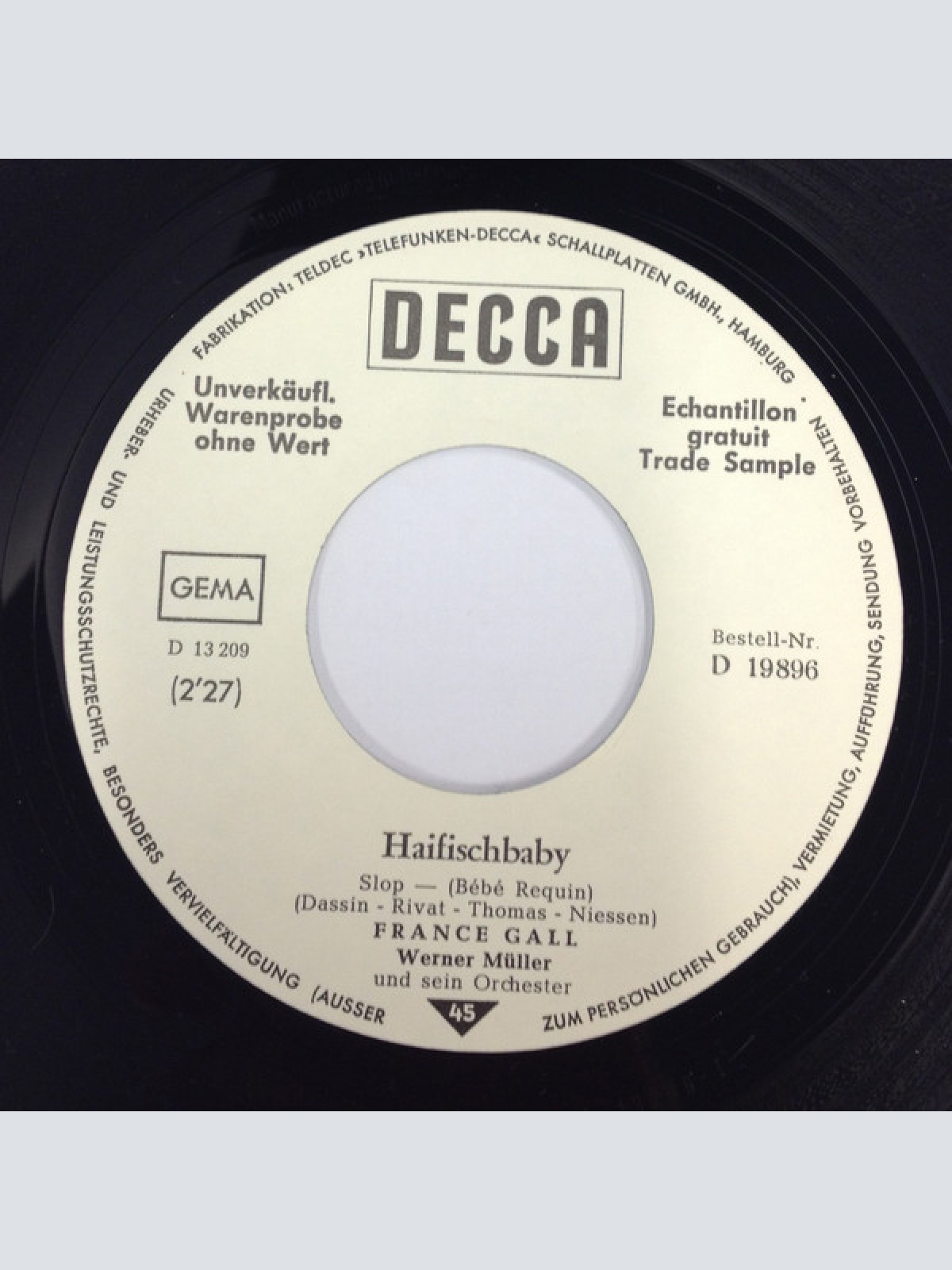 Vinyl / France Gall - Haifischbaby / Hippie Hippie