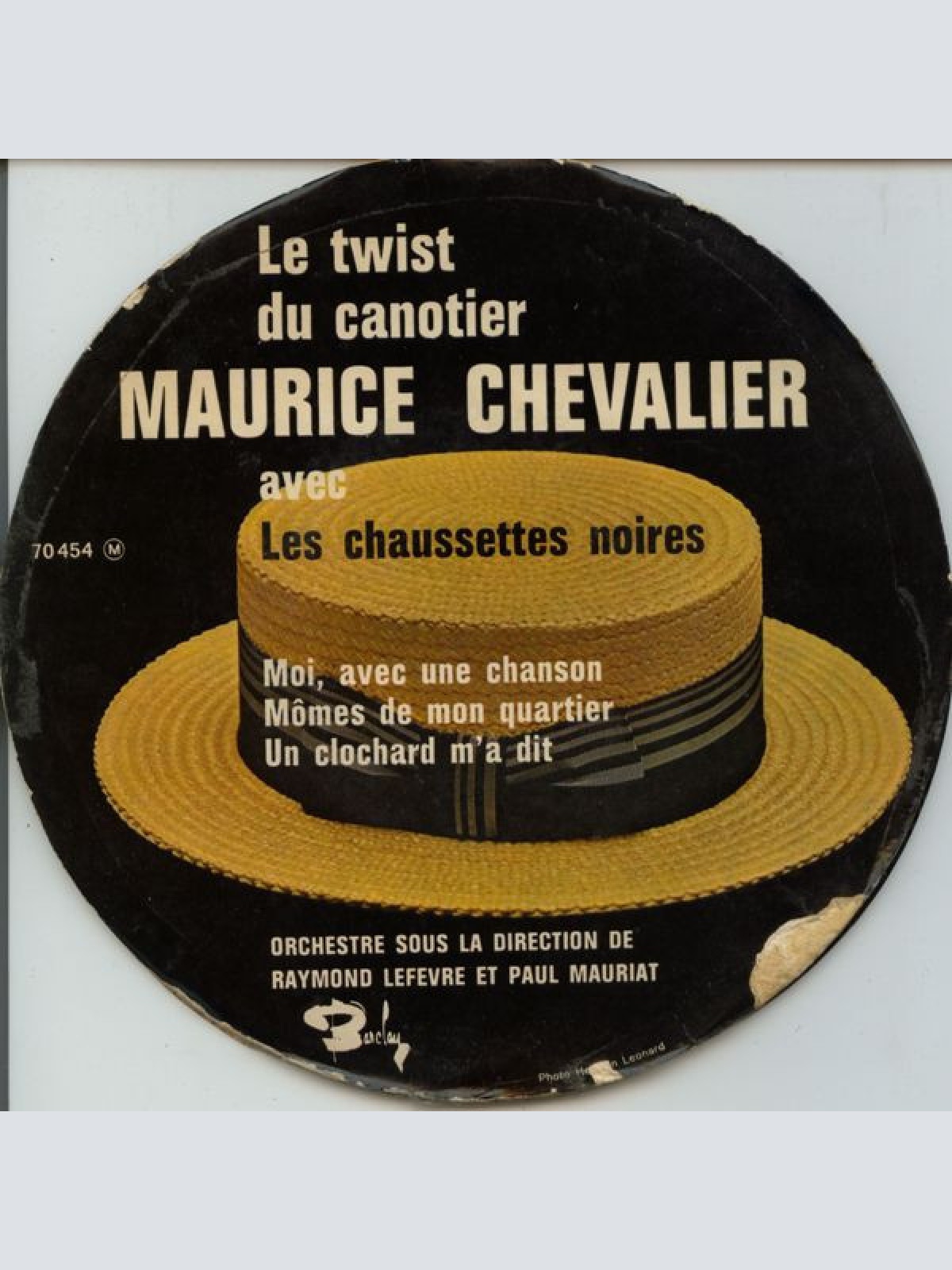 Vinyl / Maurice Chevalier avec Les Chaussettes Noires - Le Twist Du Canotier