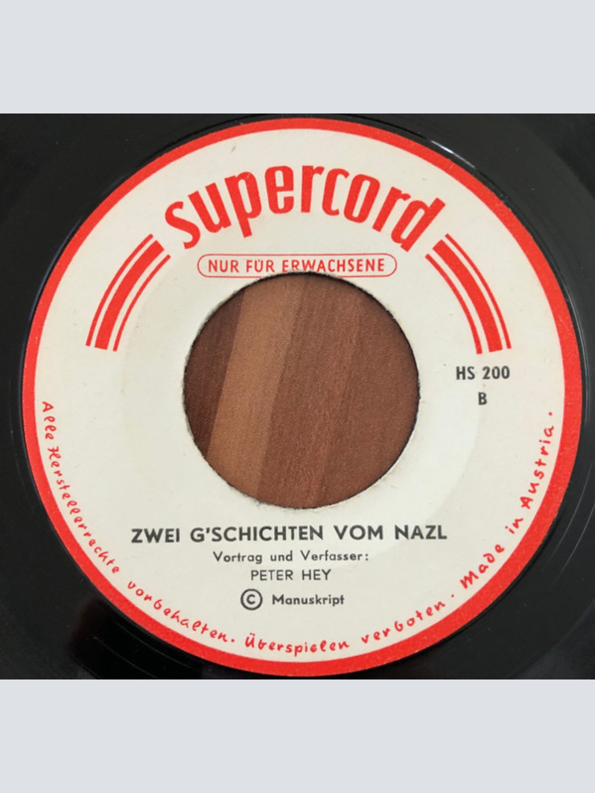 Vinyl / Peter Hey - Das Alter