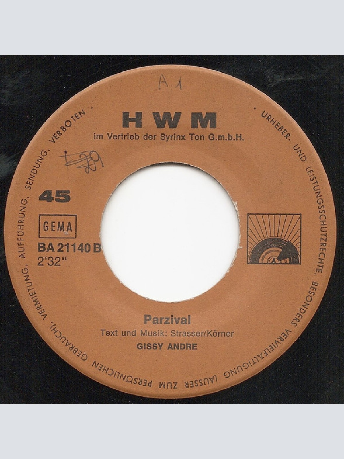 Vinyl / Gissy André - Vera Petruschka