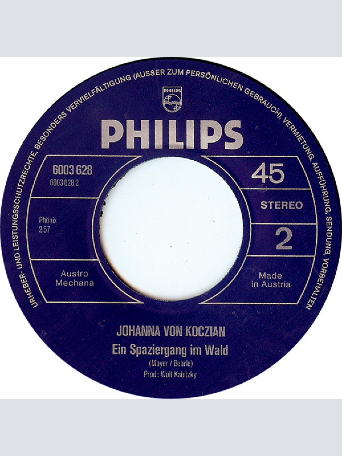 Vinyl / Johanna Von Koczian - Das Bisschen Haushalt ... Sagt Mein Mann