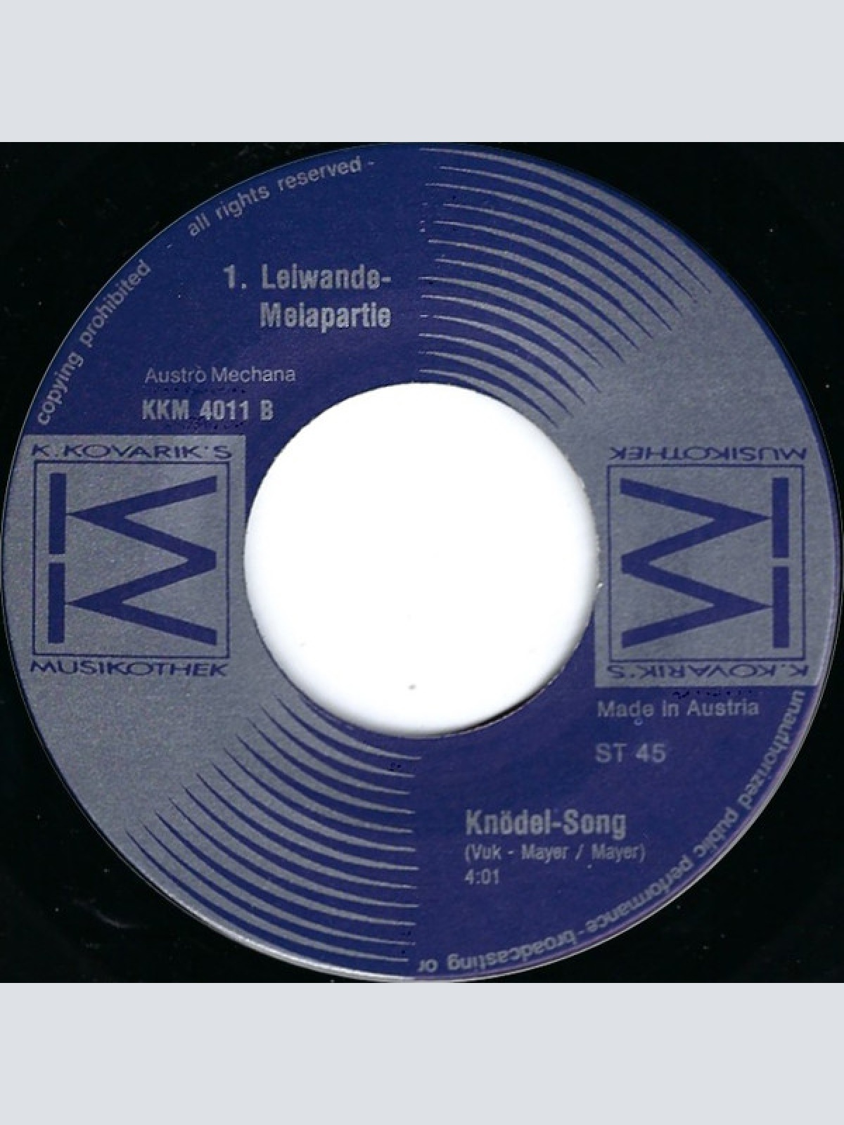 Vinyl / 1. Leiwande Meiapartie* - Extase / Knödlsong