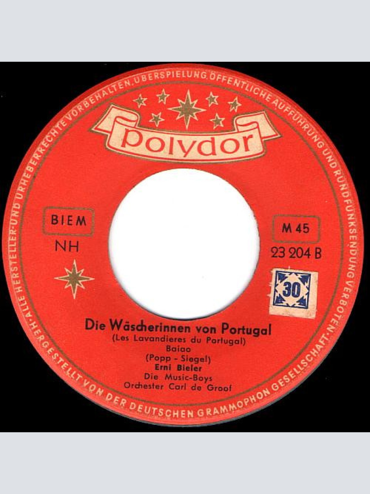 Vinyl / Erni Bieler - Laß' Die Welt Darüber Reden... / Die Wäscherinnen Von Portugal