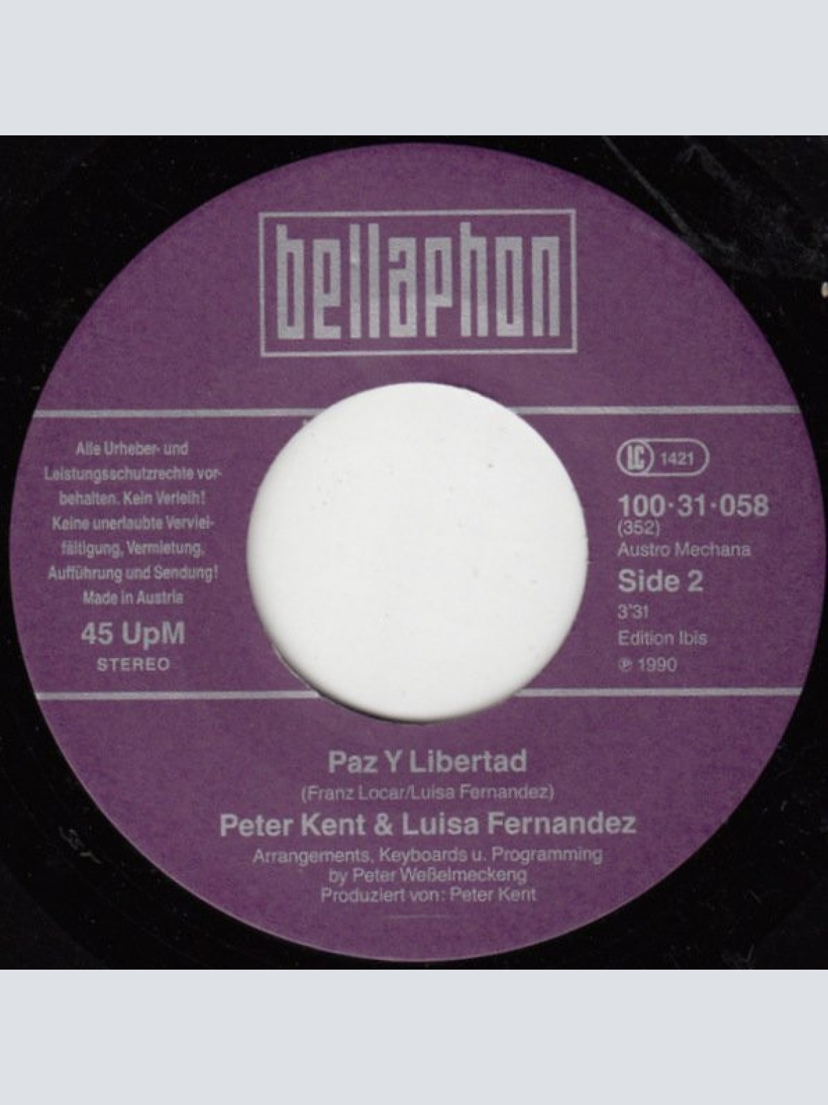 Vinyl / Luisa Fernandez & Peter Kent - La Luna Lila (Purple Moon)