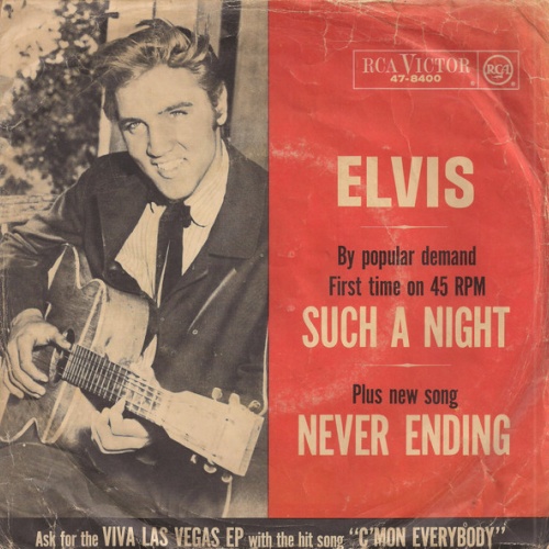 Vinyl / Elvis Presley With The Jordanaires - Such A Night / Never Ending