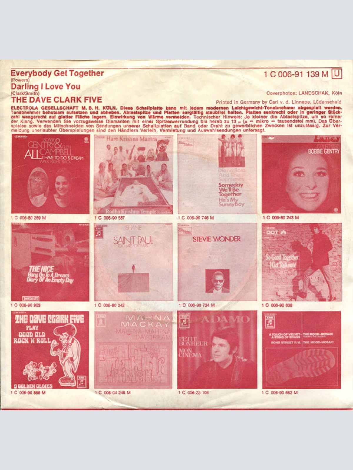 Vinyl / The Dave Clark Five - Everybody Get Together