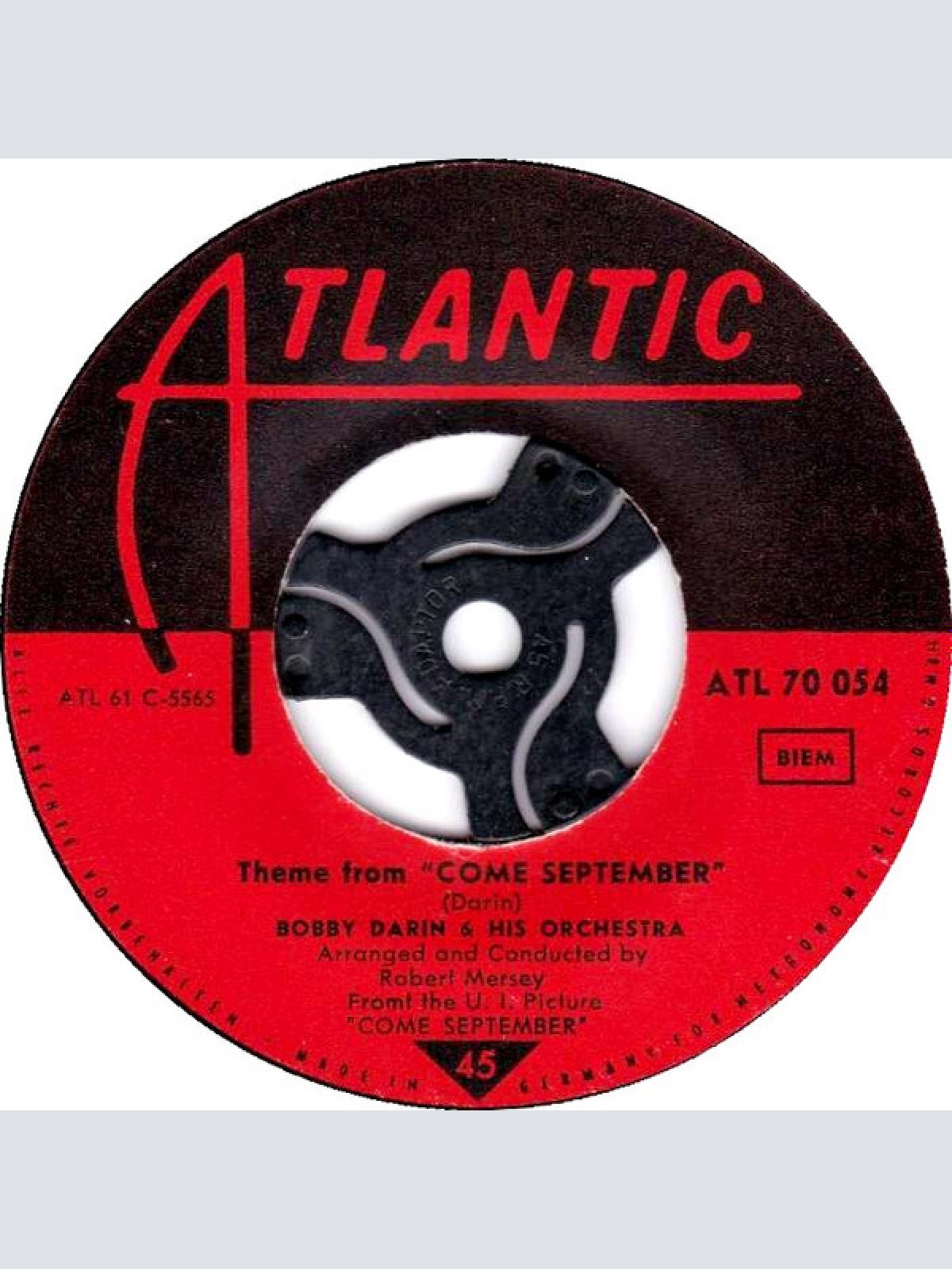 Vinyl / Bobby Darin & His Orchestra - Theme From "Come September"