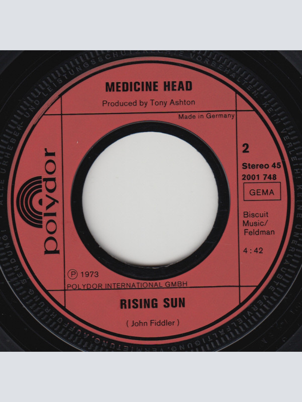Vinyl / Medicine Head (2) - One & One Is One