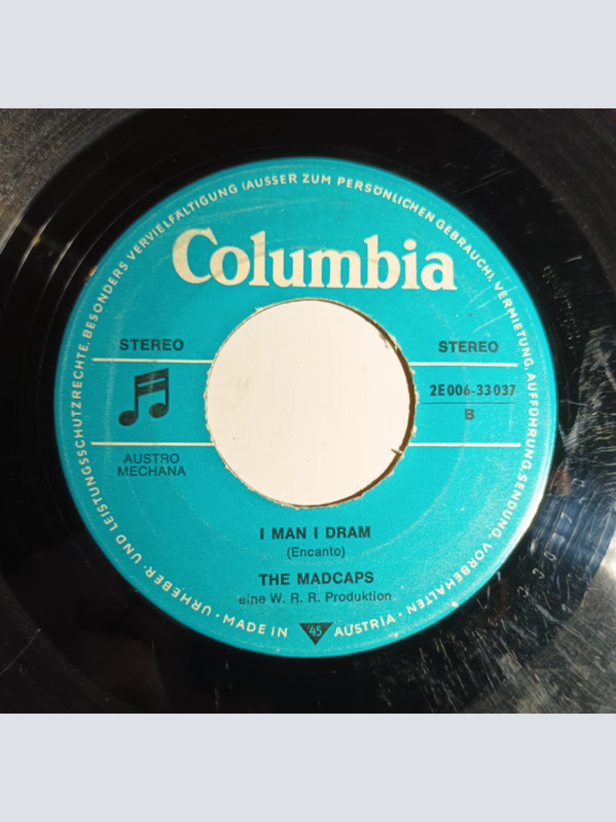 Vinyl / The Madcaps - Und Wem's Net Gfoid, Der Soll Sich Haun Über D' Häusa / I Man I Dram