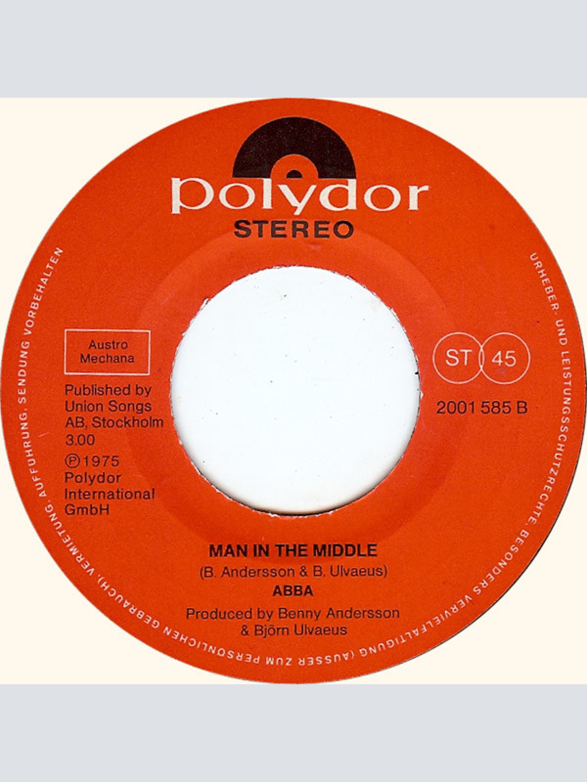 Vinyl / ABBA - S•O•S