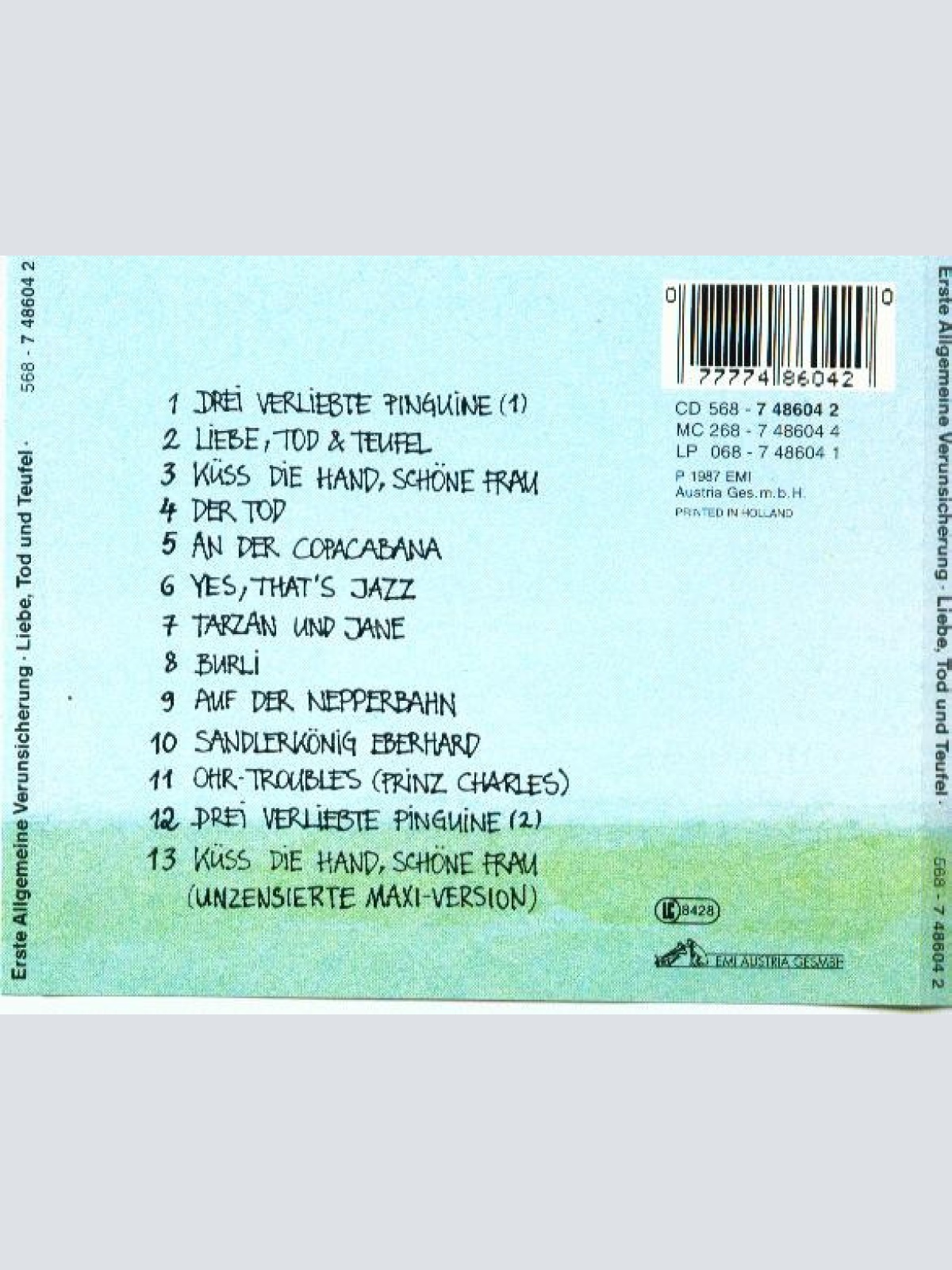 CD / Verunsicherung (Erste Allgemeine)* - Liebe, Tod & Teufel (Teil 1)