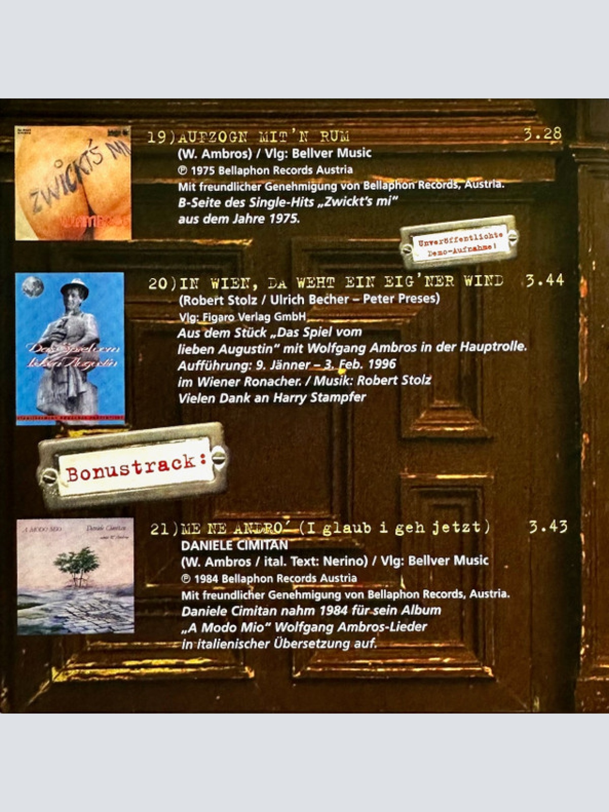 CD / W.Ambros* - Raritäten Vol. 2