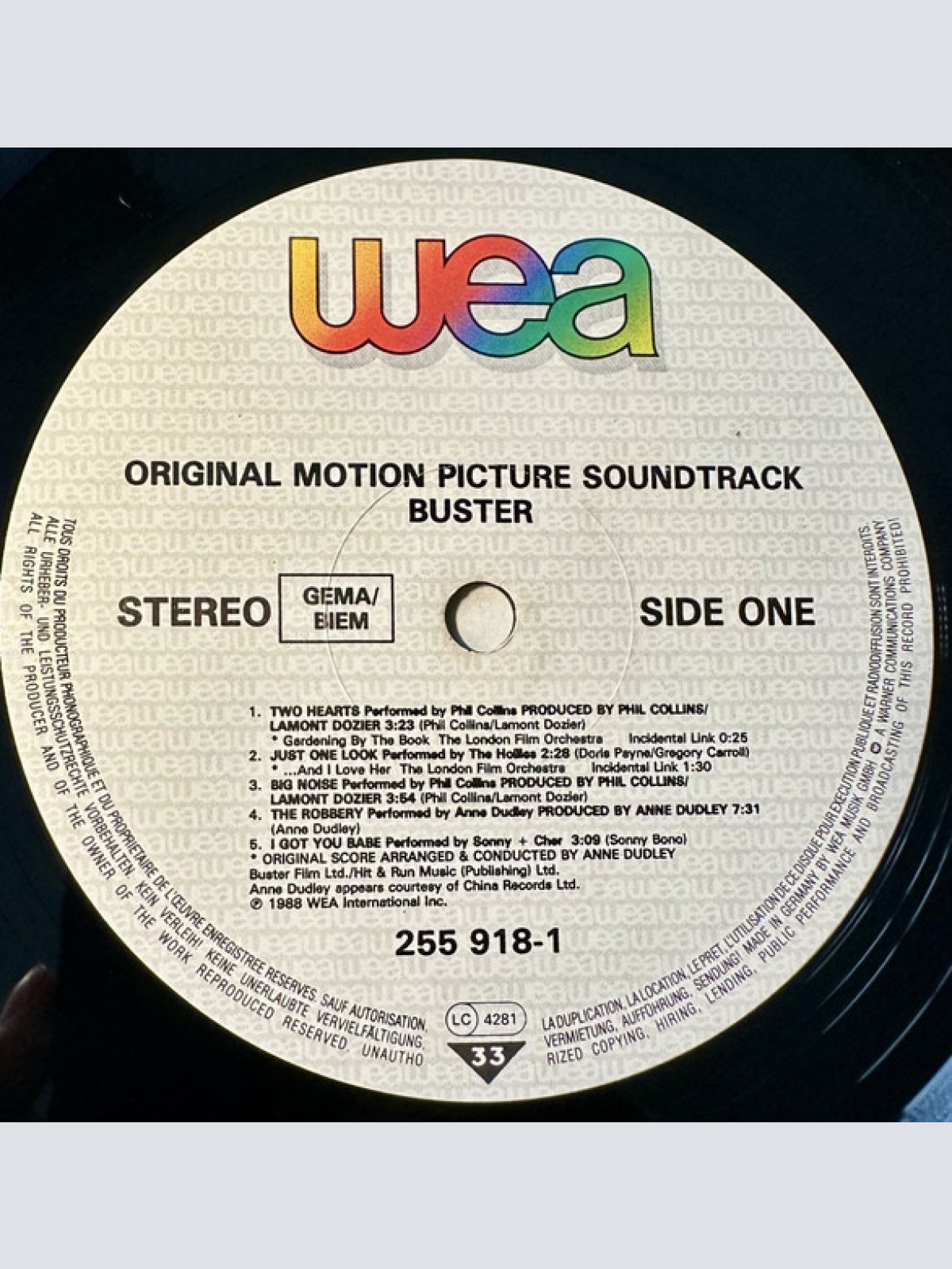 Vinyl / Various - Buster - Original Motion Picture Soundtrack