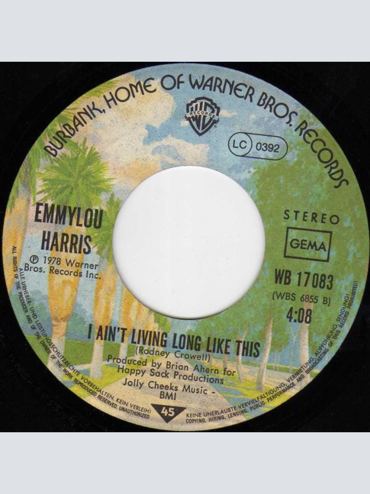 Vinyl / Emmylou Harris - To Daddy / I Ain't Living Long Like This