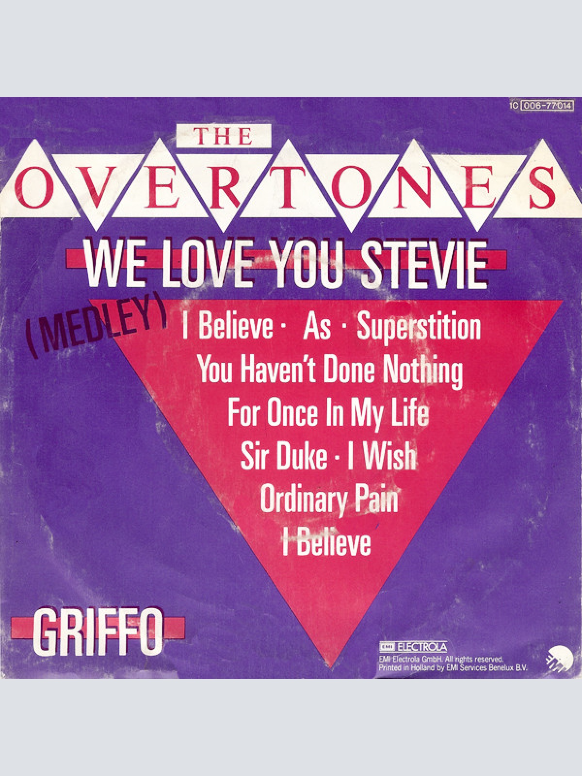 Vinyl / The Overtones (10) - We Love You Stevie (Medley)