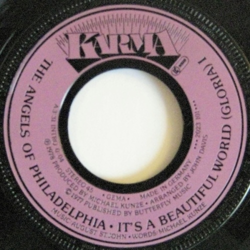 Vinyl / The Angels Of Philadelphia - It's A Beautiful World (Gloria) I / It's A Beautiful World (Gloria) II